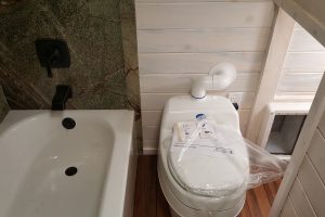 Bathroom With Composting Toilet