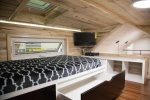 Loft #2 with Storage And Mounted TV + Skylight